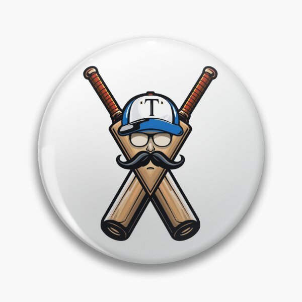 Item preview, TravBall Vintage  Logo Illustration with Crossed Bats designed and sold by Vvmd.