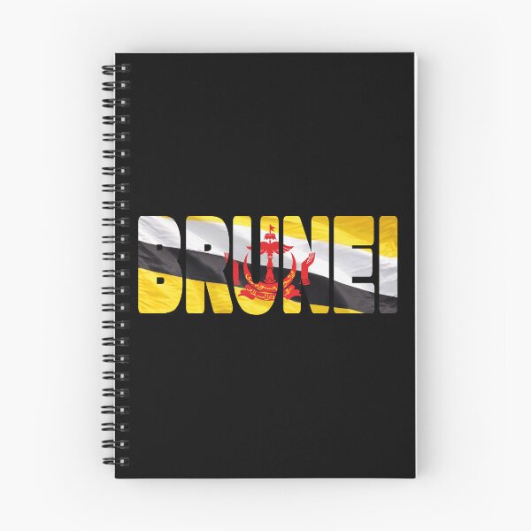 Item preview, BRUNEI - Flag Flying in Wind cut to Letters Souvenir Sticker Shirt designed and sold by Adam Gormley.