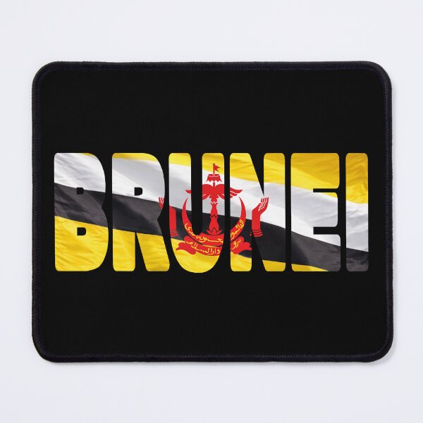 Item preview, BRUNEI - Flag Flying in Wind cut to Letters Souvenir Sticker Shirt designed and sold by Adam Gormley.