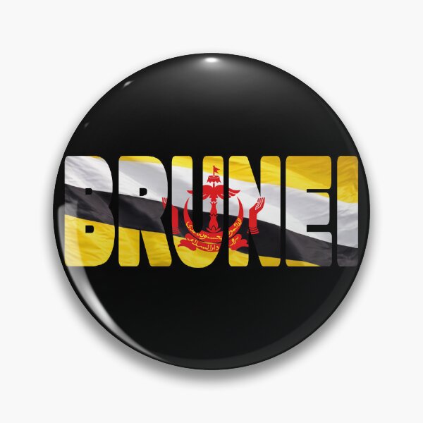 Item preview, BRUNEI - Flag Flying in Wind cut to Letters Souvenir Sticker Shirt designed and sold by Adam Gormley.