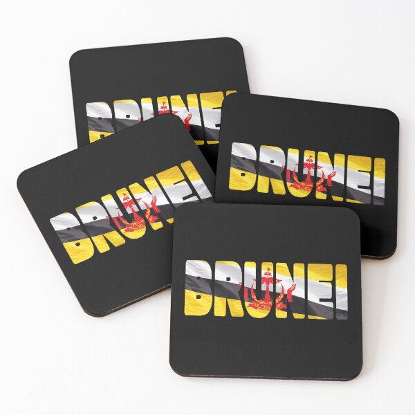 Item preview, BRUNEI - Flag Flying in Wind cut to Letters Souvenir Sticker Shirt designed and sold by Adam Gormley.