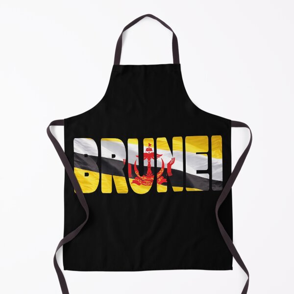 Item preview, BRUNEI - Flag Flying in Wind cut to Letters Souvenir Sticker Shirt designed and sold by Adam Gormley.