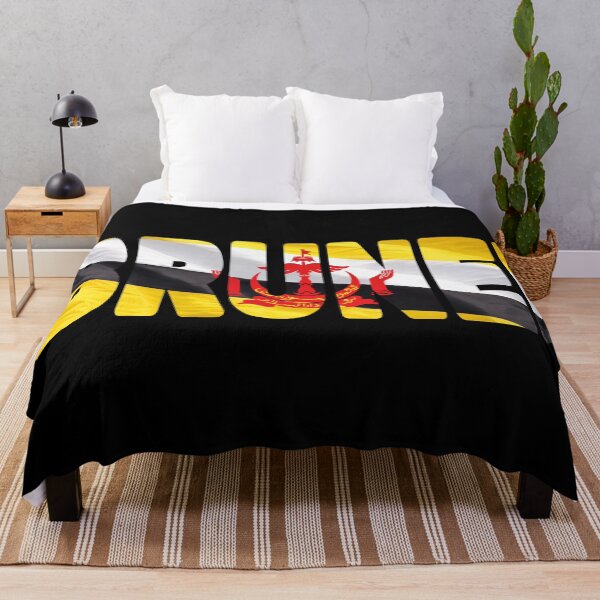 Item preview, BRUNEI - Flag Flying in Wind cut to Letters Souvenir Sticker Shirt designed and sold by Adam Gormley.