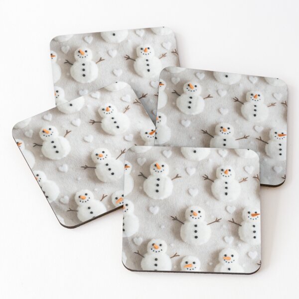 Item preview, Cute Snowman Winter Pattern designed and sold by SassyArtistry.