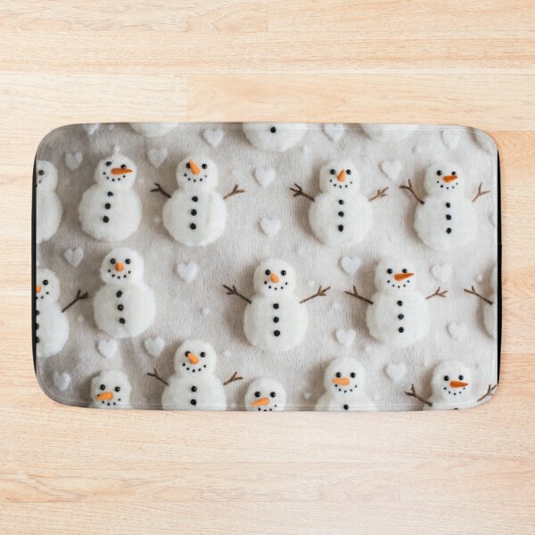 Item preview, Cute Snowman Winter Pattern designed and sold by SassyArtistry.