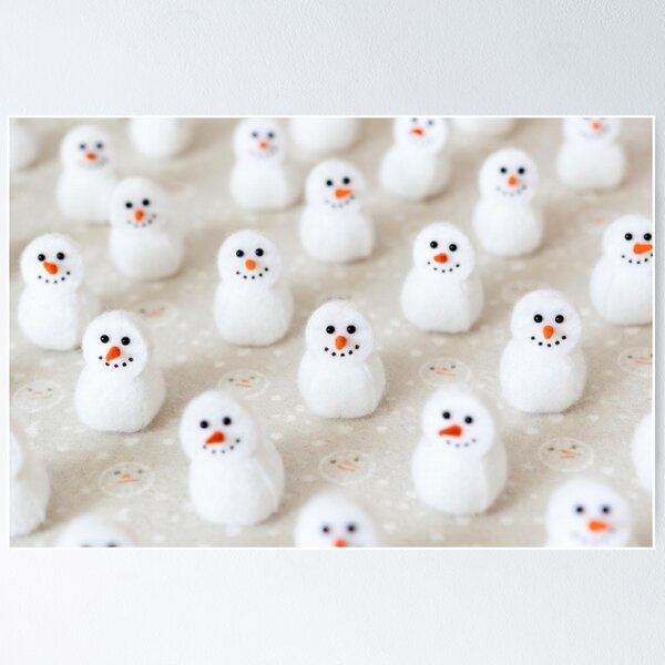 Item preview, Mini Snowmen Winter Pattern designed and sold by SassyArtistry.