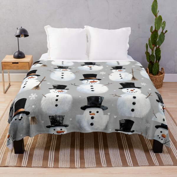 Item preview, Cute Snowmen With Top Hats designed and sold by SassyArtistry.