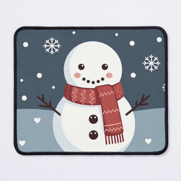 Item preview, Cute Snowman With Red Scarf designed and sold by SassyArtistry.