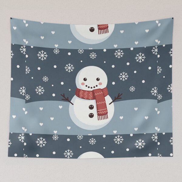 Item preview, Cute Snowman With Red Scarf designed and sold by SassyArtistry.