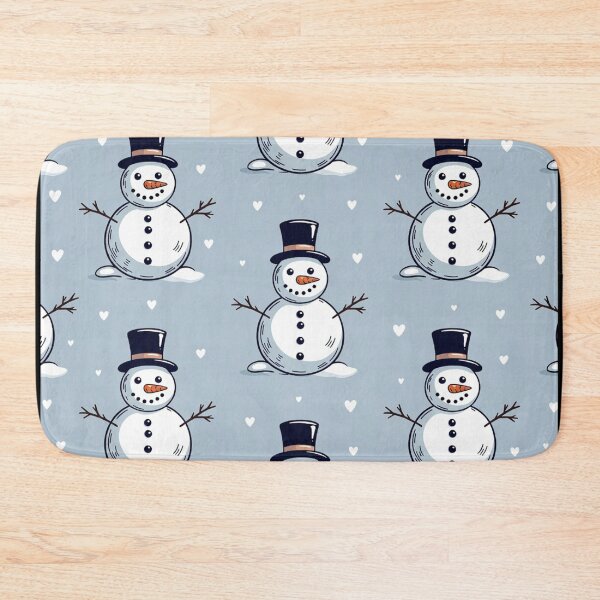 Item preview, Cute Snowman Pattern With Hearts designed and sold by SassyArtistry.