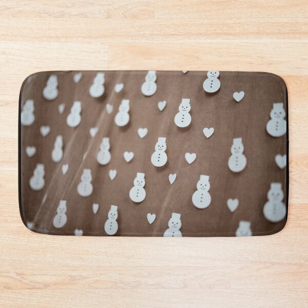 Item preview, Cute Snowman Pattern With Hearts designed and sold by SassyArtistry.