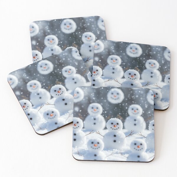 Item preview, Cute Snowmen Repeating Pattern designed and sold by SassyArtistry.