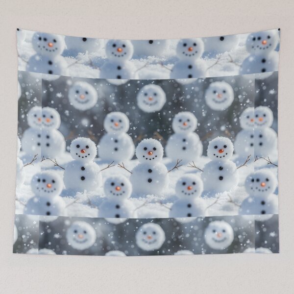 Item preview, Cute Snowmen Repeating Pattern designed and sold by SassyArtistry.