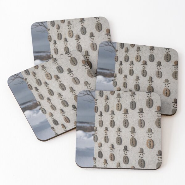 Item preview, Stone Snowmen Wall Pattern designed and sold by SassyArtistry.