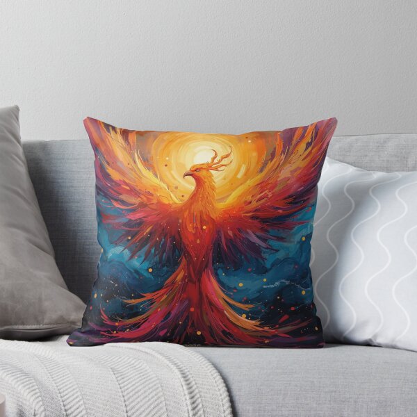 Item preview, Rising Phoenix Fire Bird Illustration Symbol of Rebirth and Power designed and sold by Vvmd.