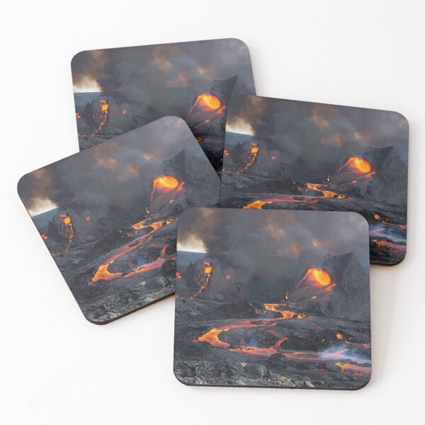 Item preview, Active Lava Flow Landscape designed and sold by SassyArtistry.