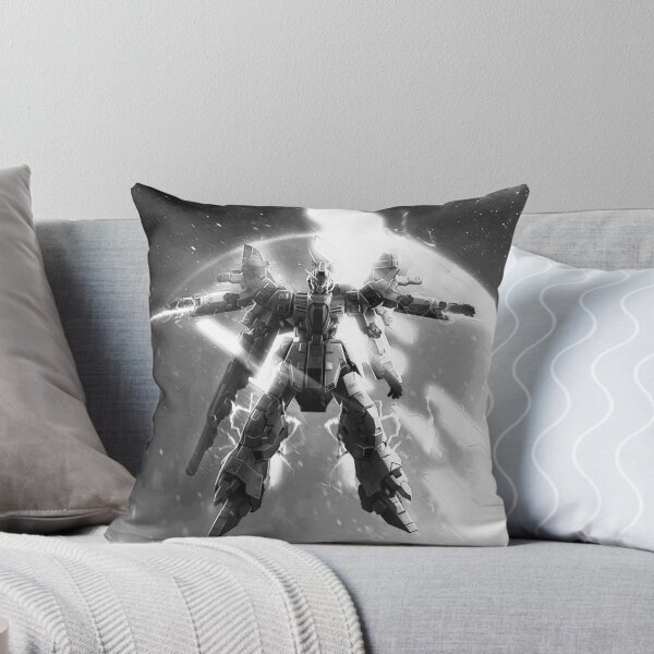Artikelvorschau, Schwarz-Weiß-Mond-Gundam-Weltraumkolonie-Illustration entworfen und verkauft von sabartgunpla.