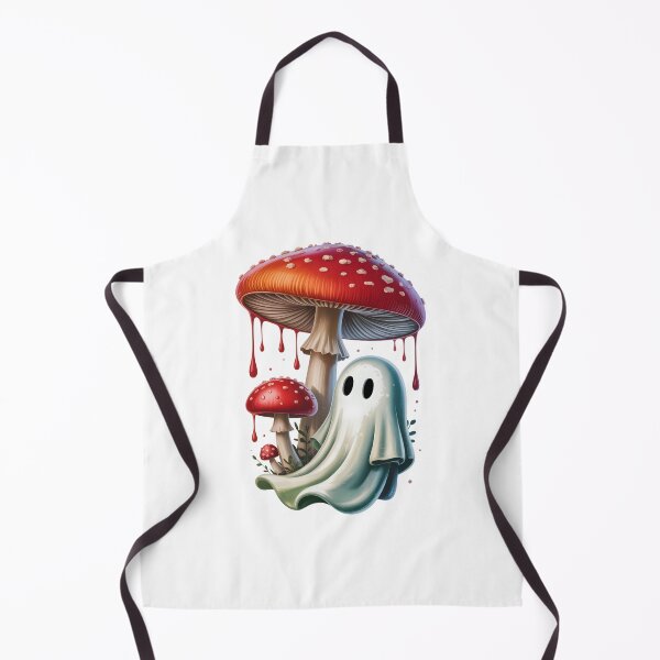 Item preview, Whimsical Ghost and Mushroom Fantasy Illustration designed and sold by StormVape.
