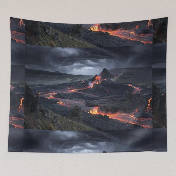 Item preview, Lava River Through Volcanic Terrain designed and sold by SassyArtistry.