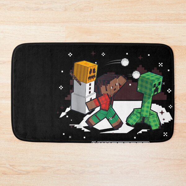 Item preview, Minecraft Snowball Fight Creeper Holiday Fun designed and sold by broncosteam.