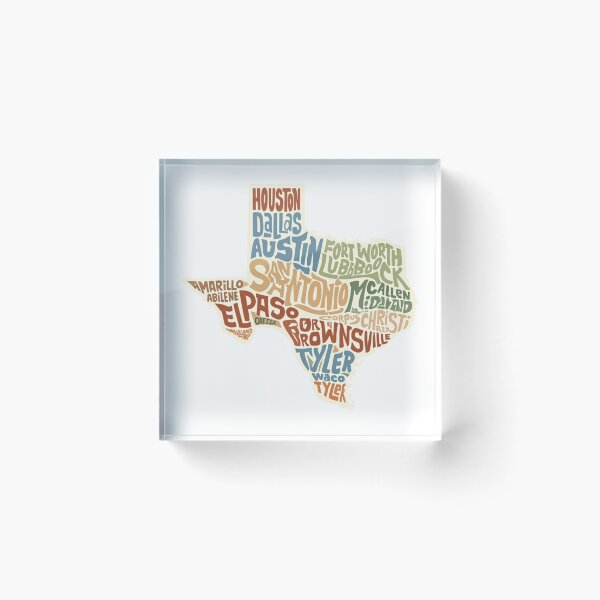 Item preview, Retro Texas map designed and sold by JIGUWORLD.