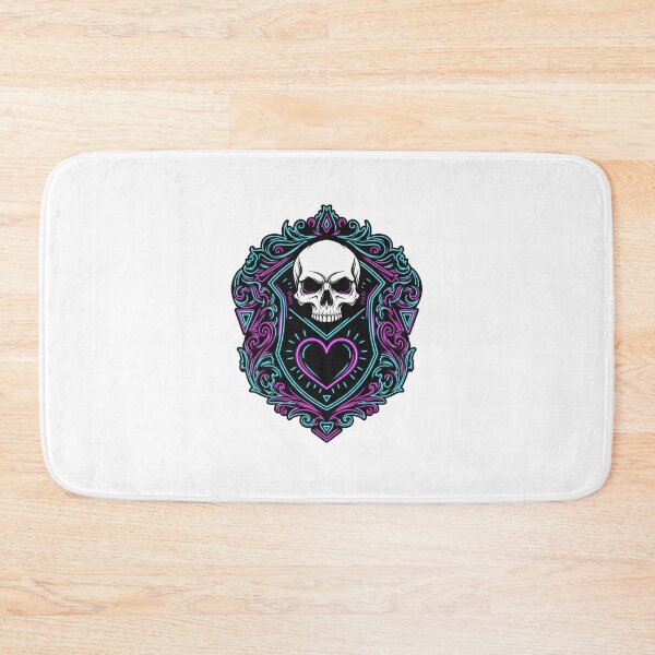 Item preview, Gothic Synthwave Skull Heart | Retro 80s Vaporwave Emblem designed and sold by Raj-Designs.
