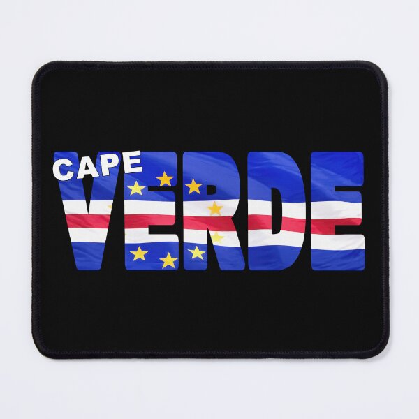 Item preview, CAPE VERDE - Flag Flying in Wind cut to Letters Souvenir Sticker Shirt designed and sold by Adam Gormley.
