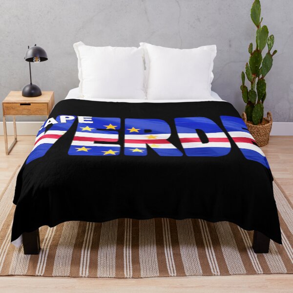 Item preview, CAPE VERDE - Flag Flying in Wind cut to Letters Souvenir Sticker Shirt designed and sold by Adam Gormley.