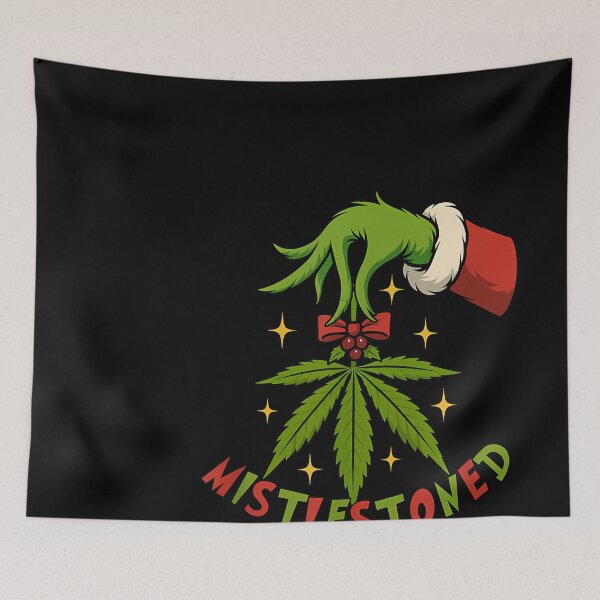 Item preview, Mistlestoned Weed Leaf Funny420 Stoner Christmas Cannabis designed and sold by broncosteam.