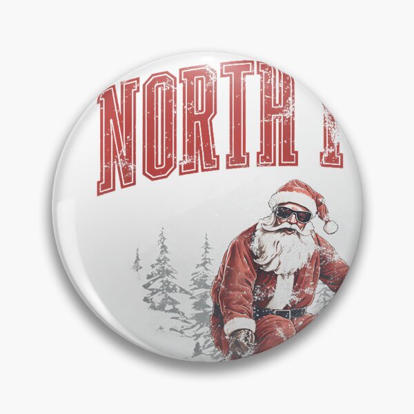 Item preview, Santa Claus Christmas Snow Skiing At The North Pole Ski Club designed and sold by raelinema9mar1.