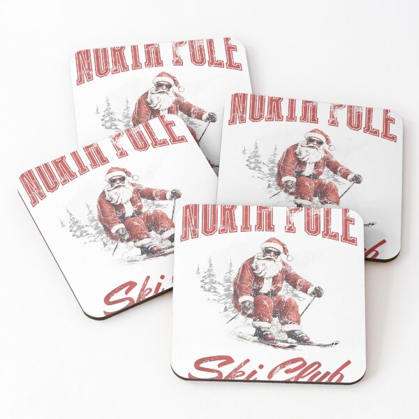 Item preview, Santa Claus Christmas Snow Skiing At The North Pole Ski Club designed and sold by raelinema9mar1.