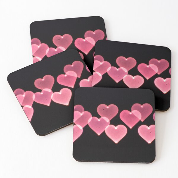 Item preview, Glowing Pink Neon Hearts designed and sold by SassyArtistry.