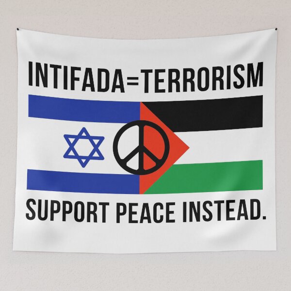 Item preview, Support peace, not terrorism  designed and sold by Rachel the Artist .