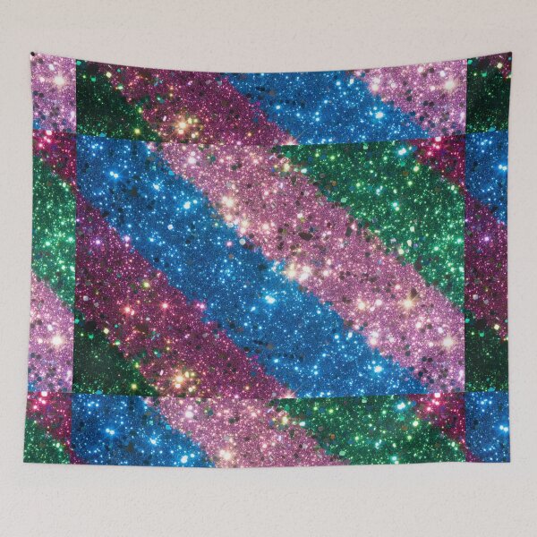 Item preview, Colorful Glitter Stripes Background designed and sold by SassyArtistry.