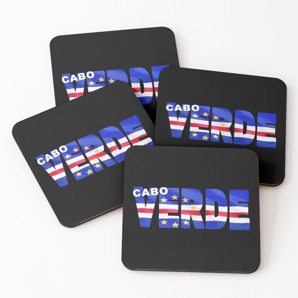 Item preview, CABO VERDE - Flag Flying in Wind cut to Letters Souvenir Sticker Shirt designed and sold by Adam Gormley.