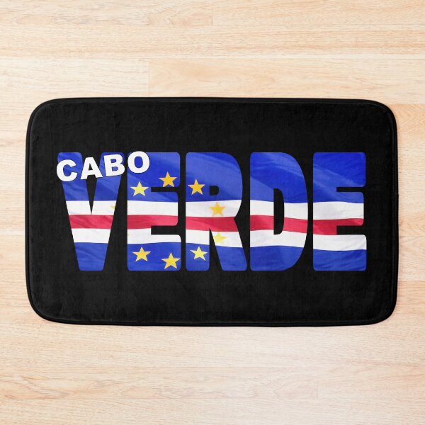Item preview, CABO VERDE - Flag Flying in Wind cut to Letters Souvenir Sticker Shirt designed and sold by Adam Gormley.