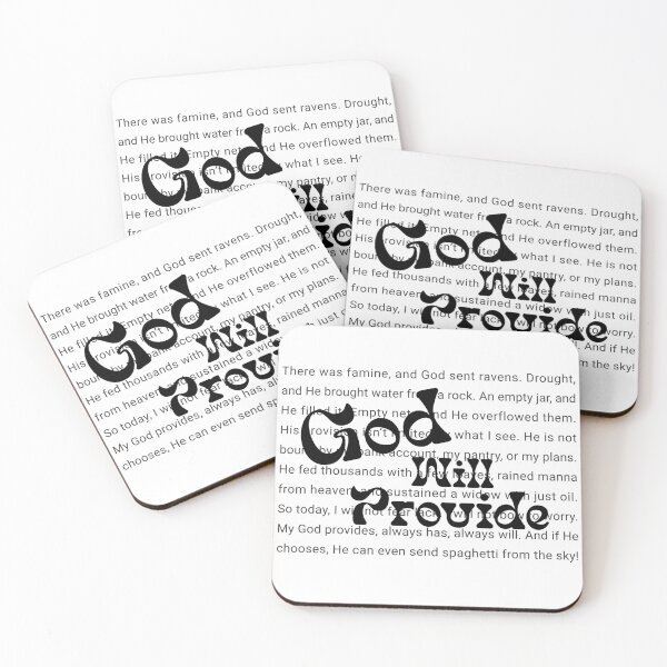 Item preview, God Will Provide Christian Faith Typography Art designed and sold by FaithFancies.