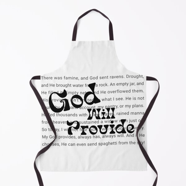 Item preview, God Will Provide Christian Faith Typography Art designed and sold by FaithFancies.