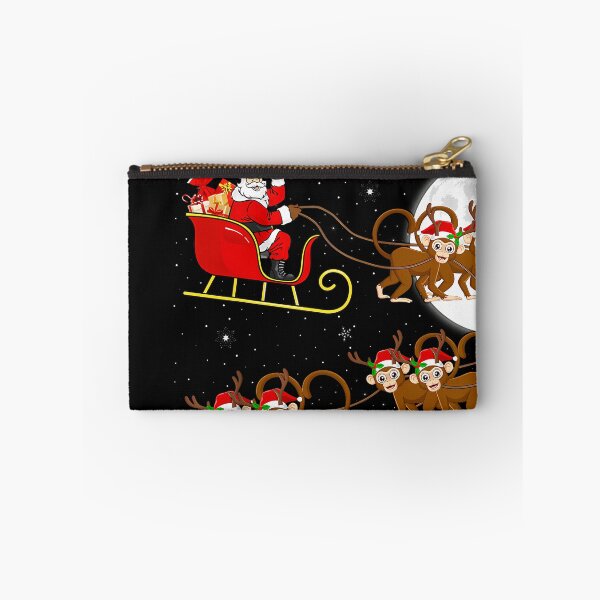 Item preview, Monkey Santa Sleigh Flying Funny Magical Christmas designed and sold by broncosteam.
