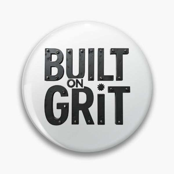Item preview, Built On Grit Industrial 3D Typography Design - transparent background designed and sold by Wear2Transform.