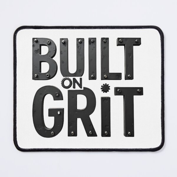 Item preview, Built On Grit Industrial 3D Typography Design - transparent background designed and sold by Wear2Transform.