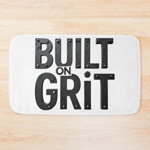 Item preview, Built On Grit Industrial 3D Typography Design - transparent background designed and sold by Wear2Transform.