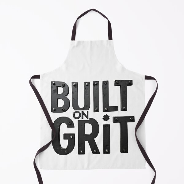 Item preview, Built On Grit Industrial 3D Typography Design - transparent background designed and sold by Wear2Transform.