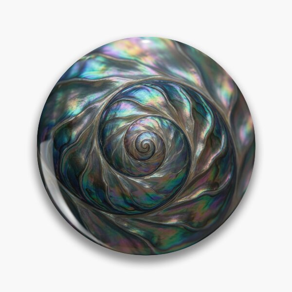 Item preview, Green and Blue Mother of Pearl Shell Spiral designed and sold by Tridentulus.