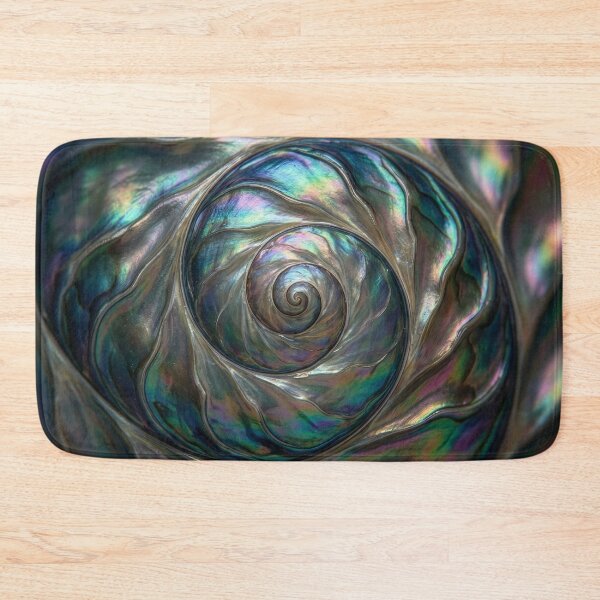 Item preview, Green and Blue Mother of Pearl Shell Spiral designed and sold by Tridentulus.