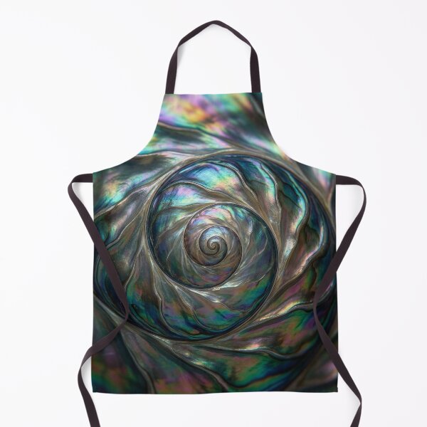 Item preview, Green and Blue Mother of Pearl Shell Spiral designed and sold by Tridentulus.