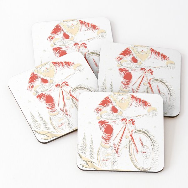 Item preview, Santa Claus Riding Mountain Bike Christmas Funny Mtb Biker designed and sold by raelinema9mar1.