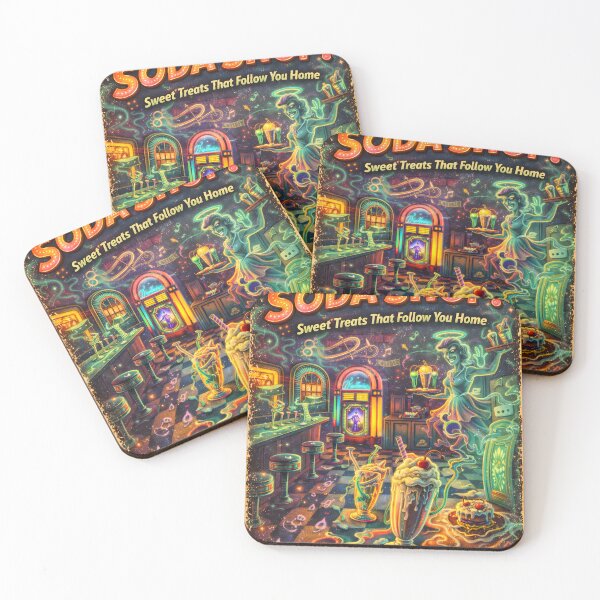 Item preview, HAUNTED SODA SHOP designed and sold by Gravosaurus Rex.
