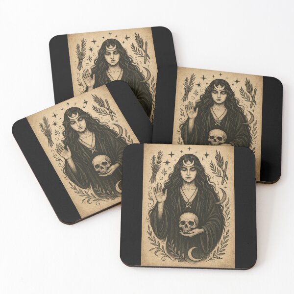 Item preview, SVT Moonbound Witch Familiar – Midnight Familiars Pagan Witchcraft Art designed and sold by SEVERTREND APPAREL .