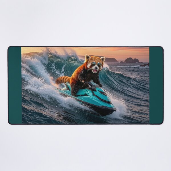 Item preview, Red Panda Motors Down a Wave designed and sold by Tridentulus.